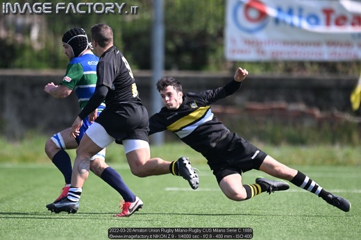 2022-03-20 Amatori Union Rugby Milano-Rugby CUS Milano Serie C 1886